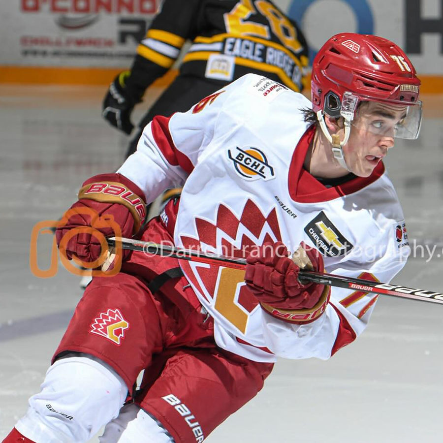 ABG Elite Skills coach Brett Rylance in action for the Chilliwack Chiefs of the BCHL.