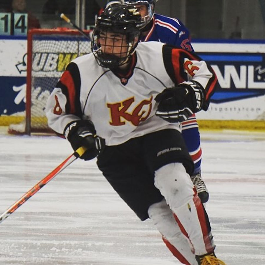 ABG Elite Skills coach Brett Rylance in action as a youth player for KC Minor Hockey in Edmonton.