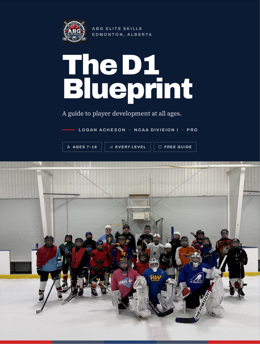Cover of The D1 Blueprint, a guide to player development at all ages by Logan Acheson